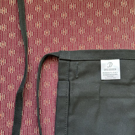 DRESSSEN  LWB1 LOWER WALL APRON  "AM COFFEE PM BEER"(腰巻きエプロンです)  BLACK COLOR