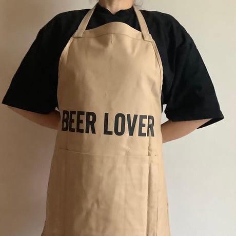 DRVL2   APRON“ビールラバー/BEER LOVER”(リバーシブル)  LATTE COLOR