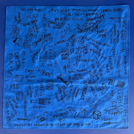 AB2   “ARCHIVE BANDANA “  (BLUE   COLOR)