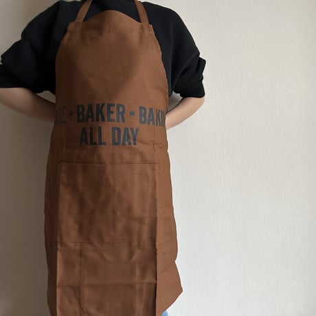 DRESSSEN  DRVBRN1   REVERSIBLE  APRON“BAKE・BAKER・BAKING ALL DAY/FRESH BAKERY