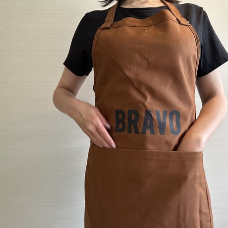 DRESSSEN  DRVBRN16 REVERSIBLE  APRON  “ブラボー/ BRAVO“  (リバーシブルエプロン) BROWN  COLOR