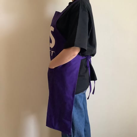 DRESSSEN  DRVPU6 REVERSIBLE  APRON“YESグッドジョブ/ イエス　グッド　ジョブ ” PURPLE  COLOR