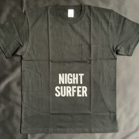 DRESSSEN  DSSB4 DRES“SPECIAL”SSEN   ”NIGHT SURFER“ T-SHIRTS (GREYロゴ) ●BLACK COLOR