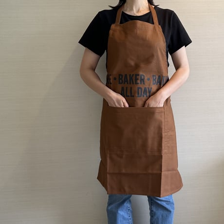 DRESSSEN  DRVBRN1   REVERSIBLE  APRON“BAKE・BAKER・BAKING ALL DAY/FRESH BAKERY