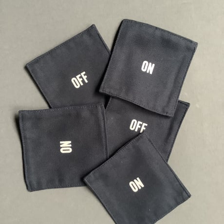 COAN2 REVERSIBLE COASTER “ON/OFF” (DARK NAVY COLOR)※５枚セットです。