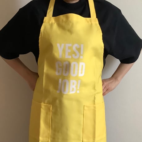 WPY2  DAY USE W POCKET  APRON   “YES！GOOD JOB！YELLOW  COLOR