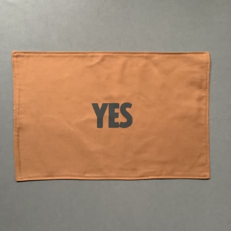 REVERSIBLE PLACE MAT REVMBR1 “YES/EATS ＆DRINKS(BROWN  COLOR)