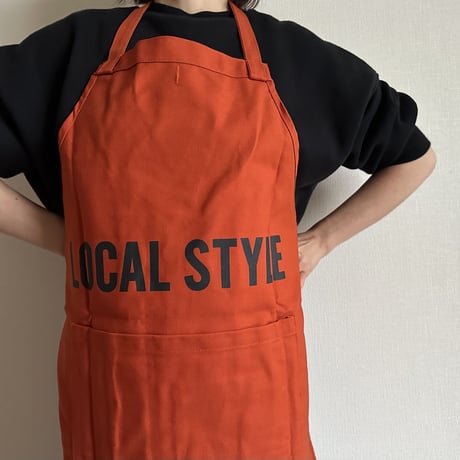 DRESSSEN  DRVNO2 REVERSIBLE  APRON“ORIGINAL STYLE/LOCAL STYLE”(リバーシブルエプロン)  NEW ORANGE