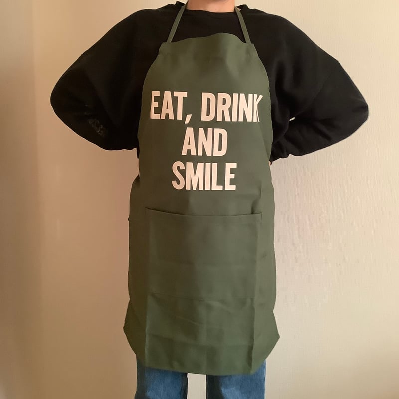 新品、タグあり】figlondon Betty apron ADULT APRON DR(GN)3 ”EAT