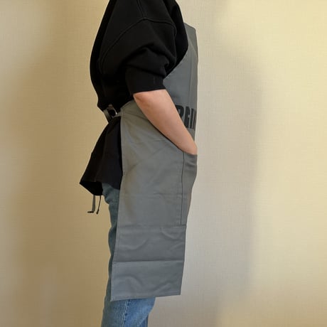 DRVG14  REVERSIBLE  APRON“ORIGINAL STYLE /LOCAL STYLE (リバーシブルエプロン)  GREY COLOR