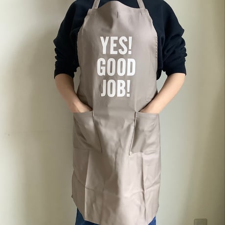 WPSB2  DAY USE W POCKET  APRON   “YES！GOOD JOB！SMOKY BEIGE COLOR