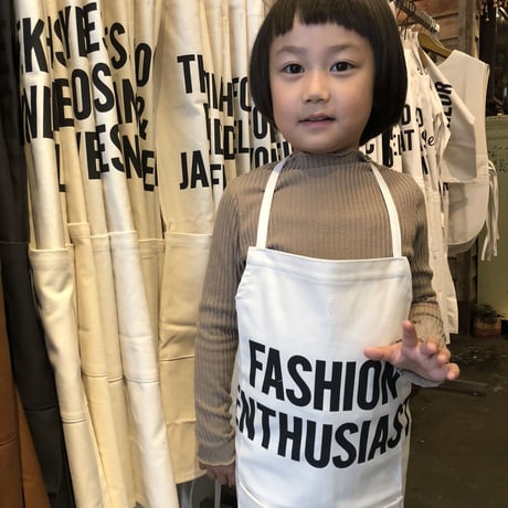 👦👧DRESSSEN KD13 KIDS APRON   "FASHION ENTHUSIAST"(※キッズエプロンです)