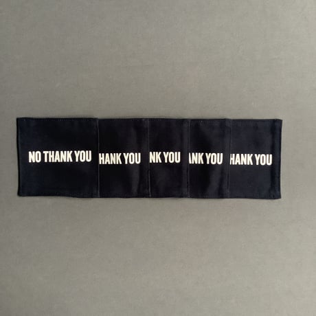 COAN1 REVERSIBLE COASTER “YES/NO THANKYOU (DARK NAVY COLOR)※５枚セットです。