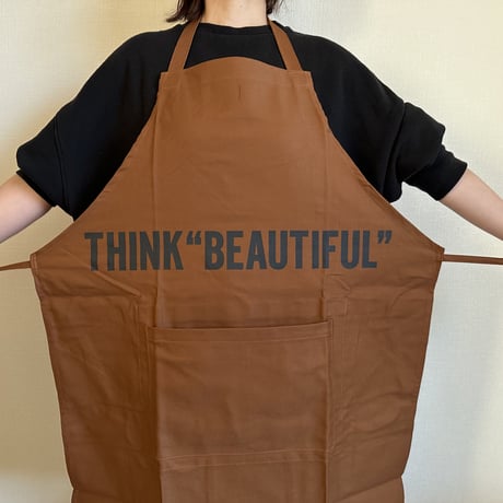 DRESSSEN  DRVBRN9 REVERSIBLE  APRON“THINK BEAUTIFUL/YES！ DRESSSEN    (リバーシブルエプロン)
