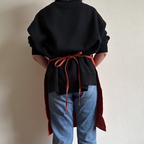 DRESSSEN  DRVNO2 REVERSIBLE  APRON“ORIGINAL STYLE/LOCAL STYLE”(リバーシブルエプロン)  NEW ORANGE