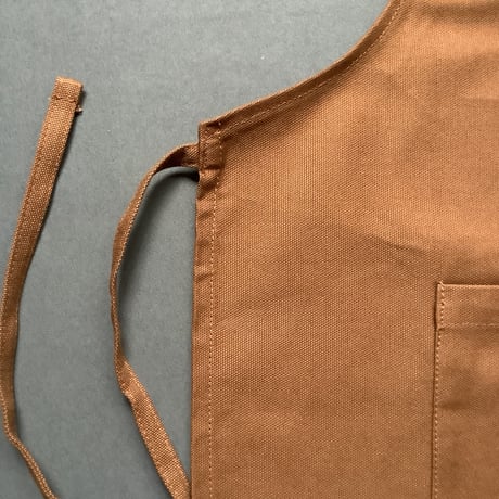 👶DRESSSEN BKDBR1 BABY KIDS APRON YES！ GOOD   JOB！(ベイビーキッズエプロンです。)  ※BROWN  COLOR