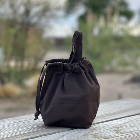 SNDB1 SMALL  DAY BAG “YES” DARK  BROWN COLOR