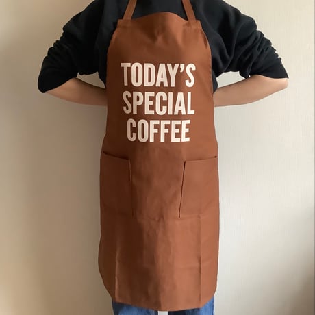 WPB9   DAY USE W POCKET “TODAY‘S SPECIAL COFFEE” (生成りロゴ)