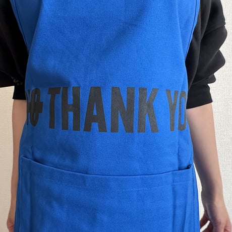 DRESSSEN  DRVBLU2 REVERSIBLE  APRON“YES/NO THANK YOU※NOには➖線があります。(リバーシブルエプロン)