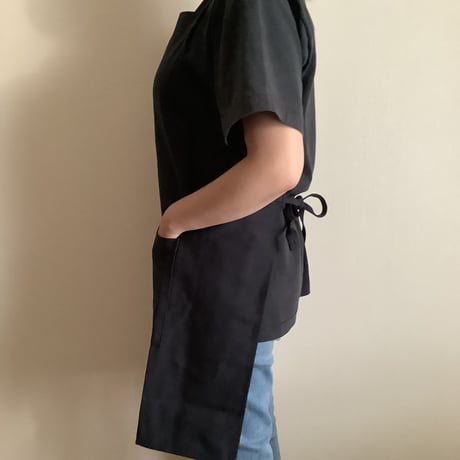 ADULT APRON DR(DARK NAVY)0   "NON TITLE“ DARK NAVY  COLOR ※こちらのエプロンは無地です。