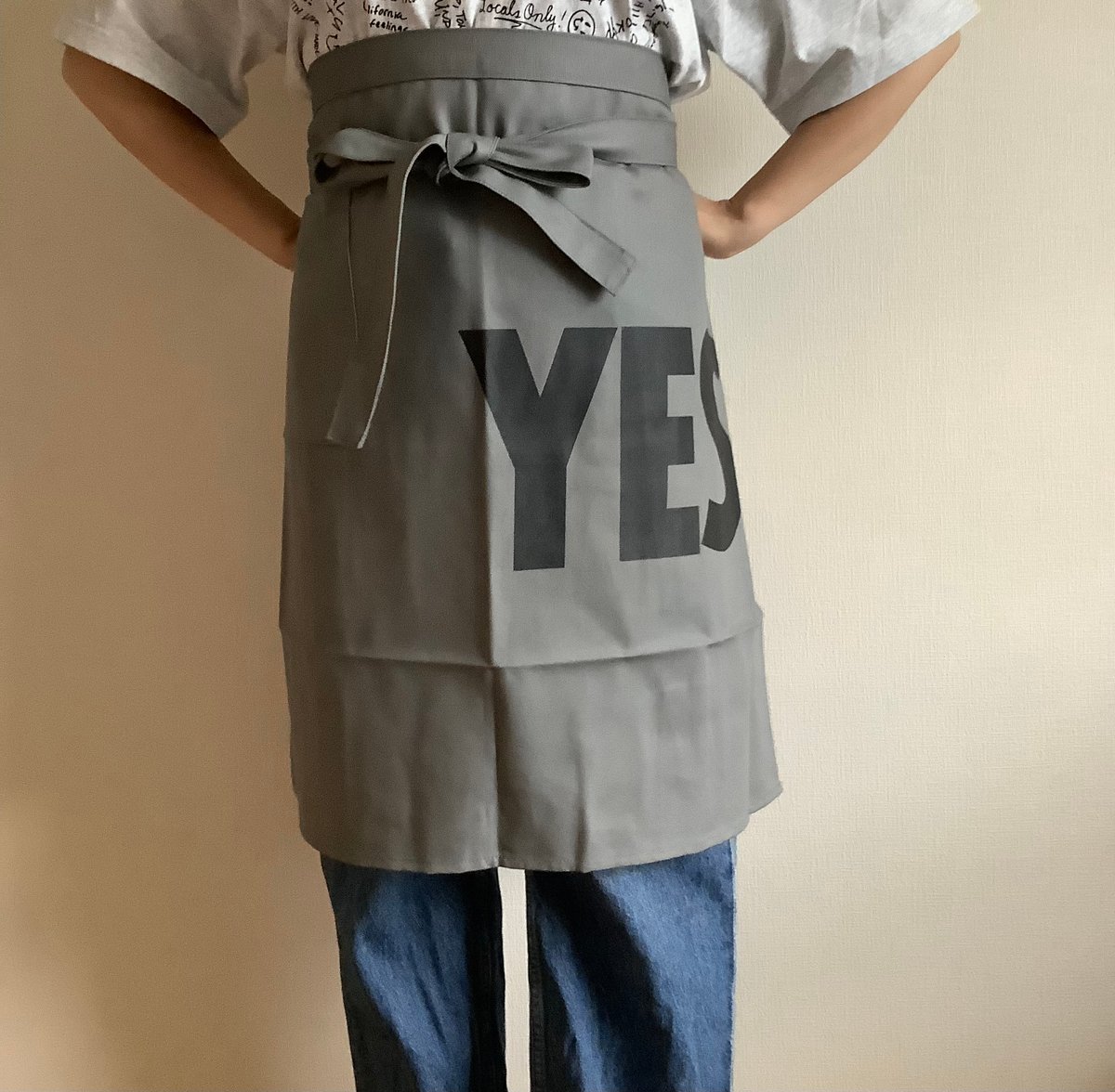 DRESSSEN LWLGR1 “YES” APRON (腰巻きエプロンです) | DRES