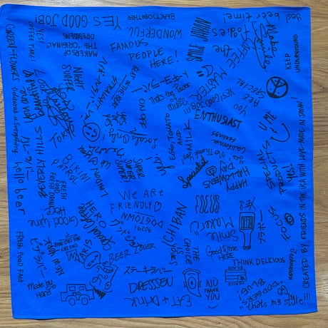 AB2   “ARCHIVE BANDANA “  (BLUE   COLOR)