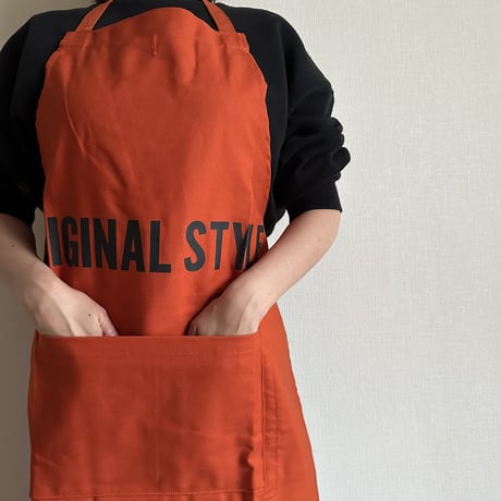 DRESSSEN  DRVNO2 REVERSIBLE  APRON“ORIGINAL STYLE/LOCAL STYLE”(リバーシブルエプロン)  NEW ORANGE