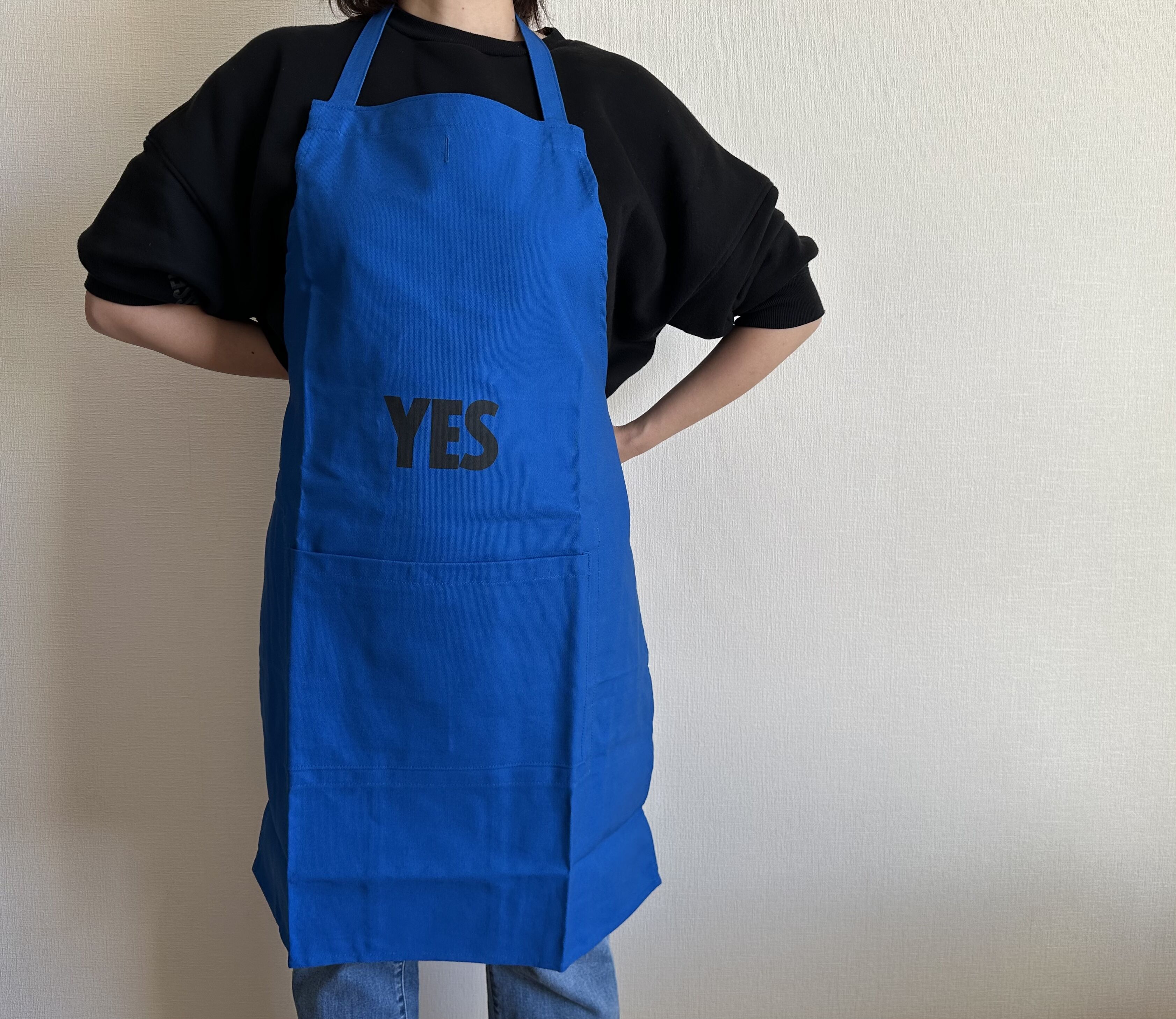 REVERSIBLE APRON“YES/NO THANK YOU※NOには➖線があります。