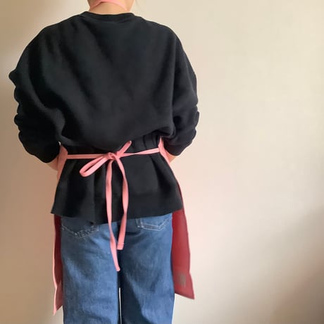 DR(PK)1 ADULT APRON  “YES” ※生成りロゴ　“PINK COLOR“
