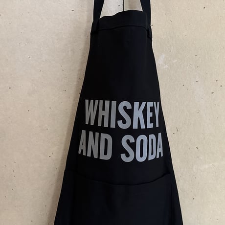 DRESSSEN  DRVBLK10 REVERSIBLE  APRON “ハイボールラバー/ WHISKEY AND SODA “(リバーシブルエプロン)