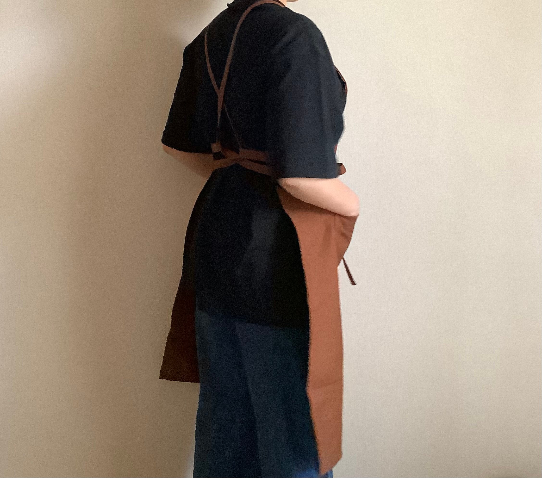 DRESSEN エプロン 新型] NEW X–STYLE APRON (BROWN COLOR)※背中でクロスさせて着