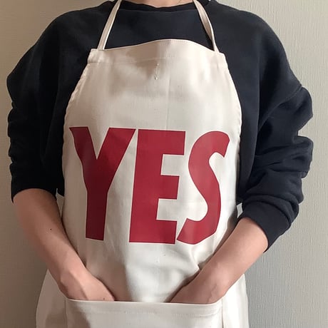 [10周年記念発売]ADULT APRON LG1   " YES" (裏側にNO THANKYOU ⭐️チェリー色ロゴが再入荷しました!
