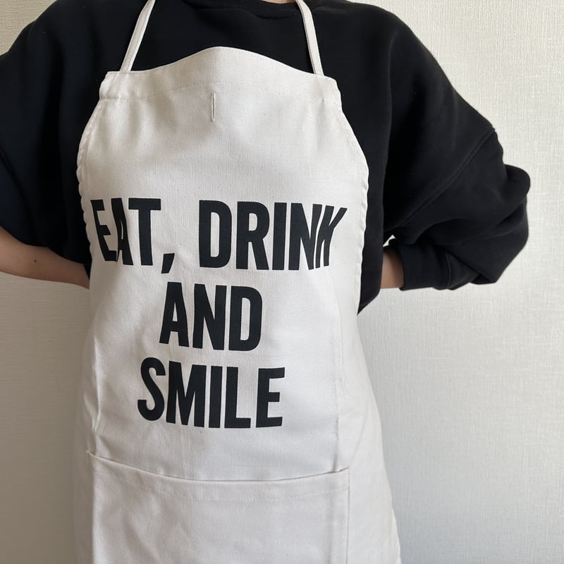 ADULT APRON #7 EAT,DRINK AND SMILE | DRESSSEN公