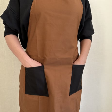 WPA2TSB W ポケットエプロン“2TONE COLOR”※BROWN COLOR
