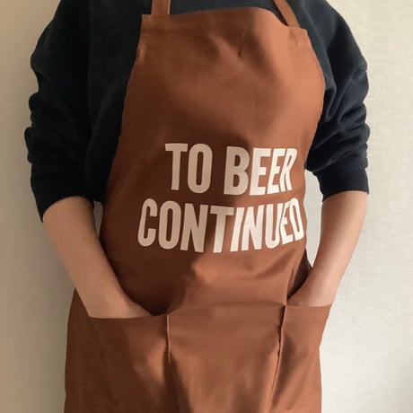WPB10   DAY USE W POCKET “TO BEER CONTINUED” (生成りロゴ)