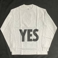 DL3    “LONG SLEEVE TーSHIRTS” YES”  GREY  COLOR  ※ブラックロゴ