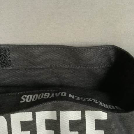 DRESSSEN NDB2 NEW DB SHOULDER BAG  “ AM COFFEE PM BEER”  BLACK COLOR