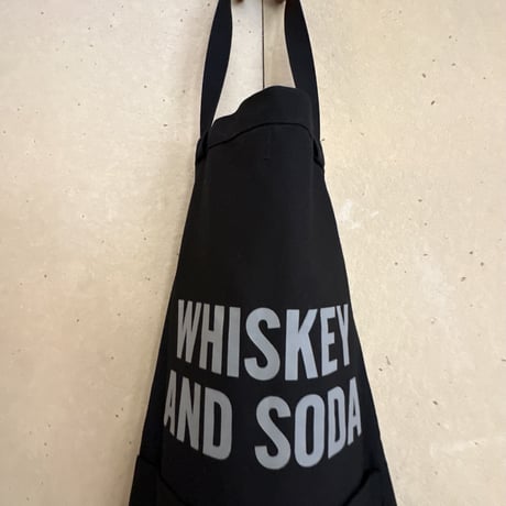 DRESSSEN  DRVBLK10 REVERSIBLE  APRON “ハイボールラバー/ WHISKEY AND SODA “(リバーシブルエプロン)