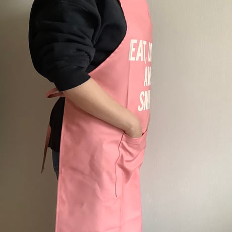 DR(PK)4   ”EAT，DRINK AND SMILE“ ※生成りロゴ　 PINK  COLOR