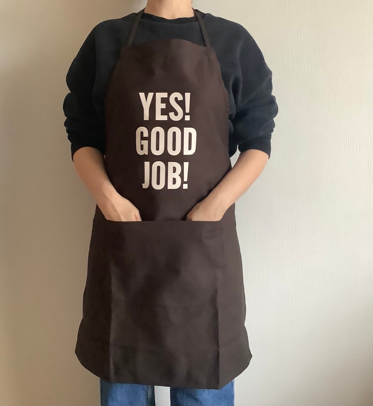 DRESSSEN ドレッセン エプロン ブラウン 2Pocket 🌸[新発売]DRESSSEN DR(DB)2 ”“YES！ GOOD JOB！“APRON (