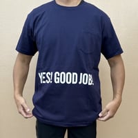 DRESSSEN  DSST59  DRES“SPECIAL”SSEN    YES！GOOD JOB！T-SHIRTS (生成りロゴ) ネイビーカラー
