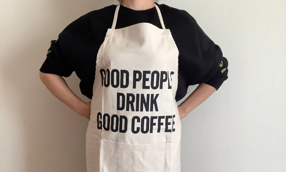 ADULT APRON #14 GOOD PEOPLE DRINK GOOD COFFEE |