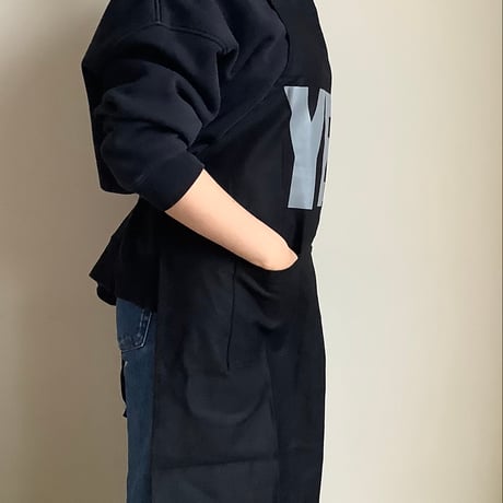 WPABLK1  DAY USE W POCKET  APRON   “YES”(BLACKCOLOR  )※裏にNO THANKYOUのプリント
