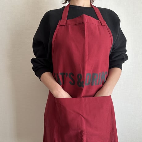 DRESSSEN  DRVBD5 REVERSIBLE  APRON“HOLIDAY/EATS ＆DRINKS ”リバーシブルエプロン)