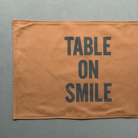 REVERSIBLE PLACE MAT REVMBR2“YES！GOOD JOB！/TABLE ON SMILE (BROWN  COLOR)