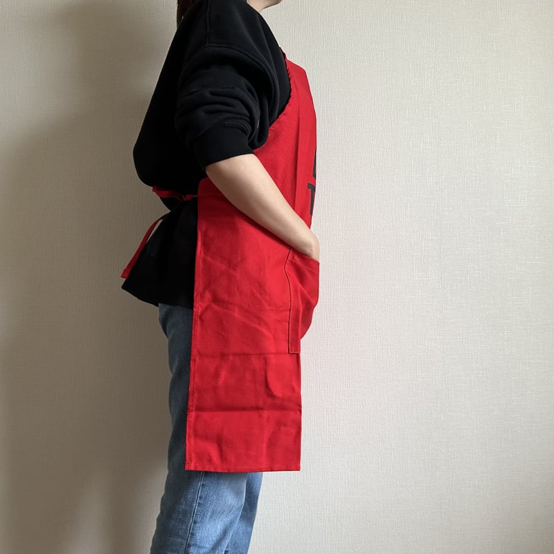 【完売】TAKIMAKI ORIGINAL ORGANIC APRON/RED 完売】TAKIMAKI ORIGINAL ORGANIC APRON/RED
