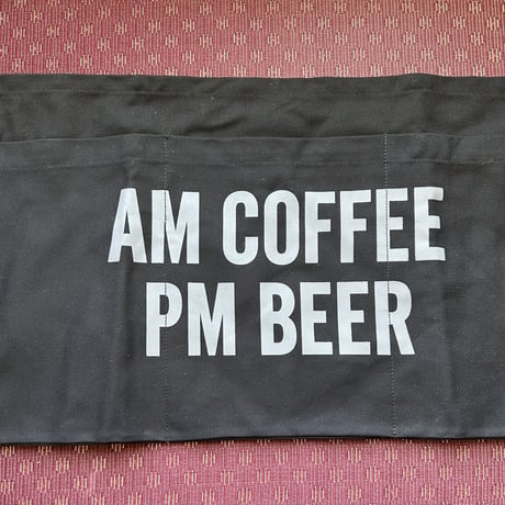 DRESSSEN  LWB1 LOWER WALL APRON  "AM COFFEE PM BEER"(腰巻きエプロンです)  BLACK COLOR