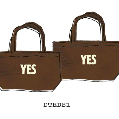 DTRDB1   TRAINING BAG ”YES/YES    DARK BROWN  COLOR  ※両面にYESのプリントがございます。