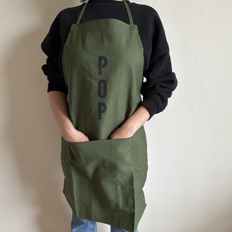 ADULT APRON DR(GRN)9 “POP“”APRON ※今回の販売をもって生産