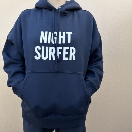 PK6 DRES“SPECIAL”SSEN   HOODED SWEAT  SHIRTS  ”NIGHT SURFER“  (☆NAVY  COLOR) ※生成りロゴ
